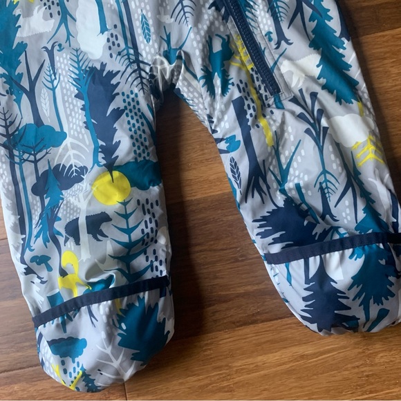 Patagonia reversible puffer toddler snowsuit bunting - Picture 4 of 6